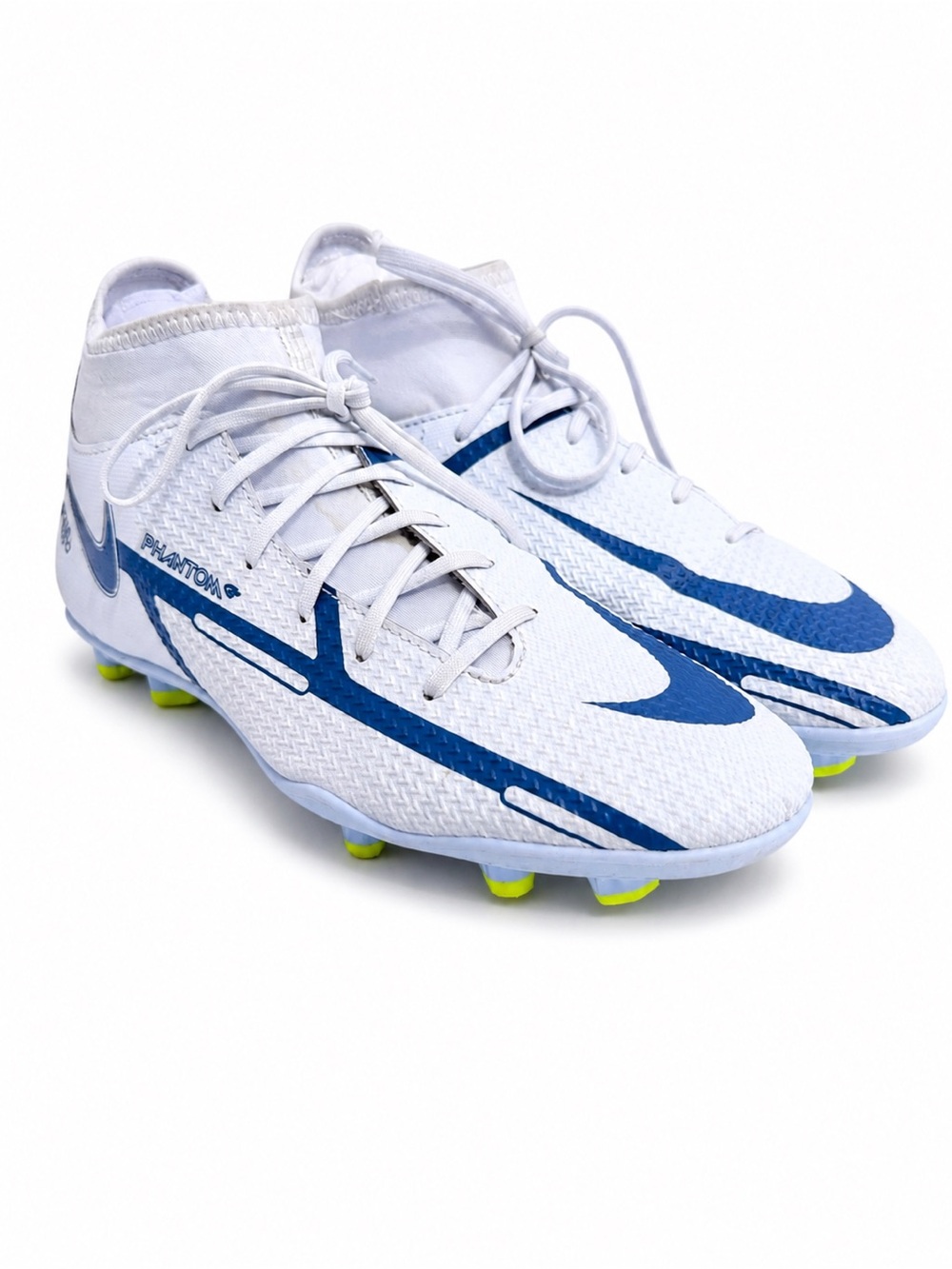 Nike Phantom GT2 Club DF MG Soccer Cleats In Grey Dark Marina Blue-Sz 6.5